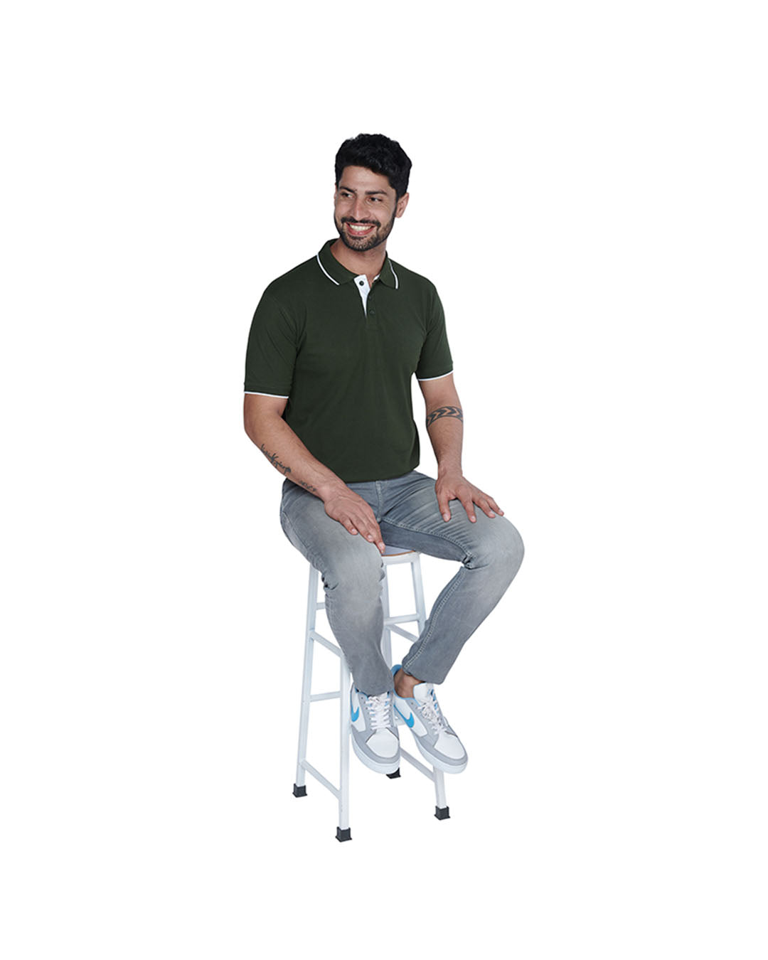Military polo green tshirt